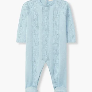 Babygrow em Malha de Algodão Orgânico Bebé Menino - Azul
