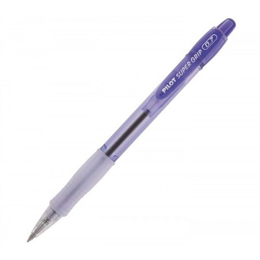 Caneta Esferográfica Retrátil Super Grip 0.7 Violeta Pilot