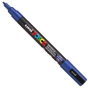 Caneta Posca 1.3mm PC-3M Vidro Azul UniPosca