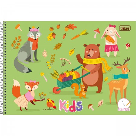 Caderno Cartografia e Desenho Meia Pauta 40 Folhas Feminino Kids Tilibra - Image 4