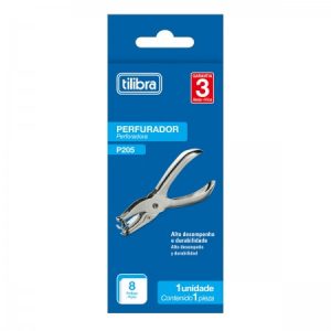 Perfurador 1 Furo P205 Metálico Tilibra