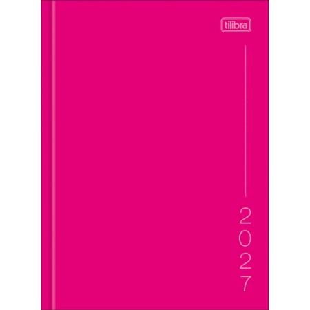 Agenda Costurada Diária M4 Pepper Rosa 2027 Tilibra