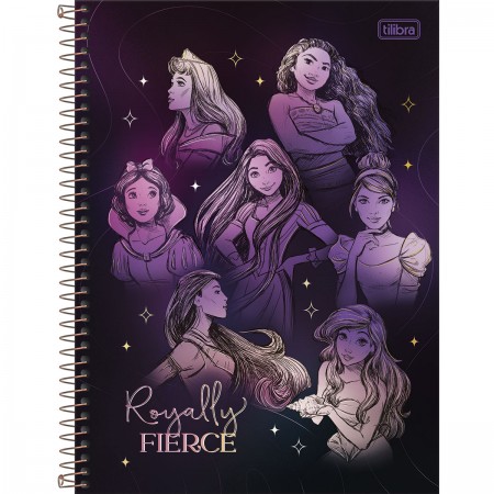 Caderno Universitário 1 Matéria Princesas Disney Tilibra - Image 4