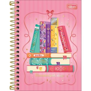 Caderneta 1/8 Espiral 80 Folhas Bookland Sortido Tilibra