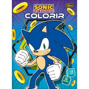 Álbum Colorir Sonic 8 Folhas Tilibra
