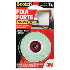 Fita adesiva dupla face Fixa Forte 24mmx2m Scotch 3M
