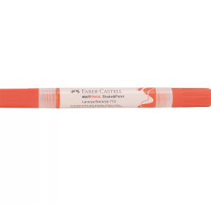Marcador Ponta Dupla Laranja Multimark Faber-Castell