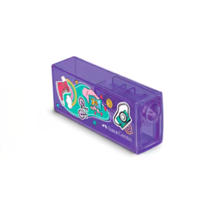 Apontador 1 Furo C/Deposito Glimmer Viagem Roxo Faber Castell