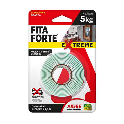 Fita Dupla-Face Espuma 24×1.5m Fita Forte Adere - Image 2