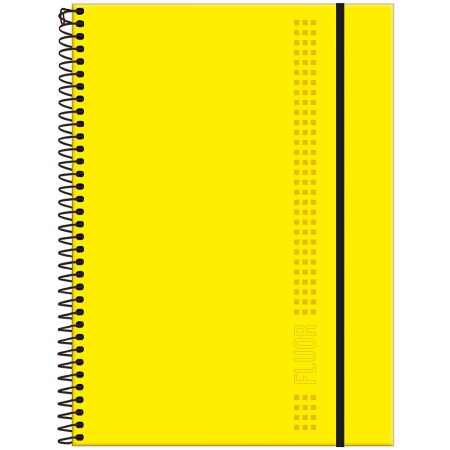 Caderno Universitário 1 Matéria 80 Folhas Fluor Mix Foroni - Image 3
