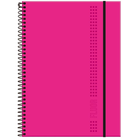 Caderno Universitário 1 Matéria 80 Folhas Fluor Mix Foroni - Image 4