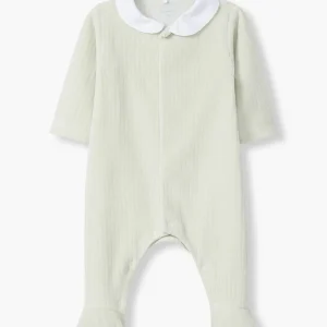 Babygrow em Veludo Canelado para Bebé - Verde