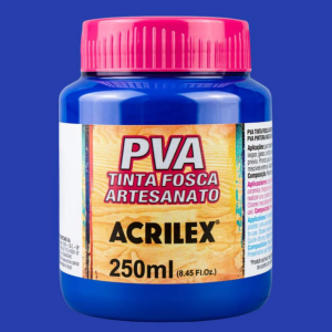 Tinta Plastica Pva Fosca Azul Turquesa 501 250ml Acrilex