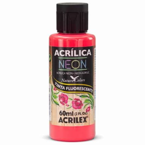 Tinta Acrílica Nature Colors Neon 60ml Vermelho 103 Acrilex
