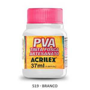 Tinta Plastica Pva Fosca Branco 519 37ml Acrilex