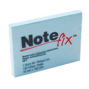 Bloco Adesivo 76 X 102mm 100 Folhas Azul Notefix