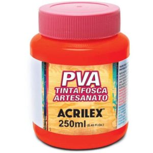 Tinta Plastica Pva Fosca Vermelho 507 250ml Acrilex