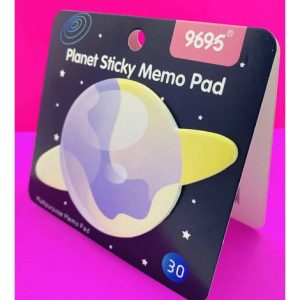 Bloco Adesivo 30 Folhas Planetas Sortido Memo Pad