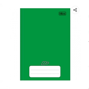 Caderno 1/4 Brochura 96 Folhas Verde D+ Tilibra